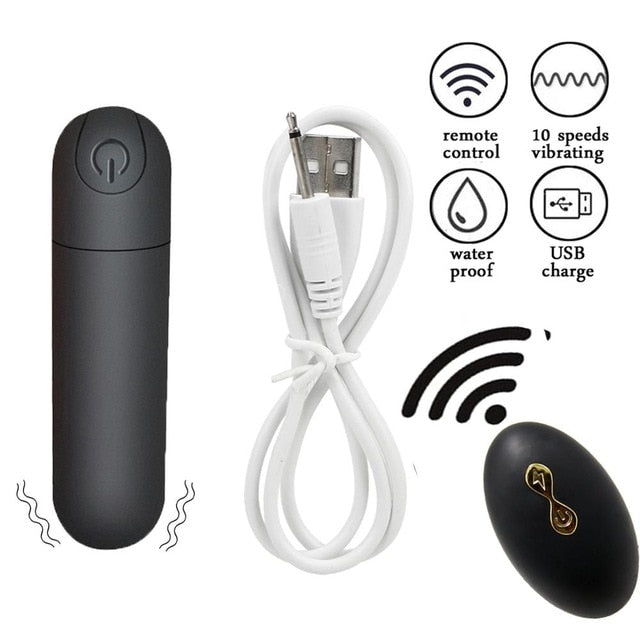 Vibrating Panties 10 Function Wireless Remote Control Rechargeable Bullet Vibrator Strap on Underwear Vibrator for Women Sex Toy