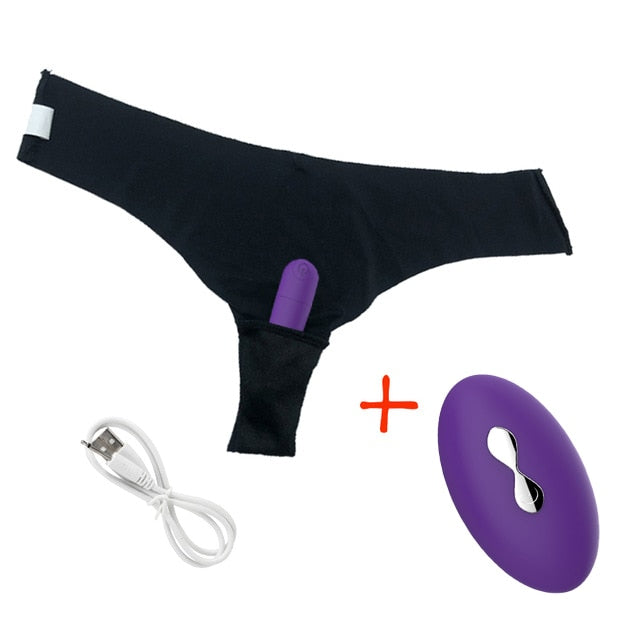 Vibrating Panties 10 Function Wireless Remote Control Rechargeable Bullet Vibrator Strap on Underwear Vibrator for Women Sex Toy